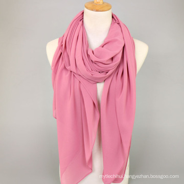 20 colors 145 cm square scarf hiijab women muslim plain bubble chiffon hijab shawl wholesale